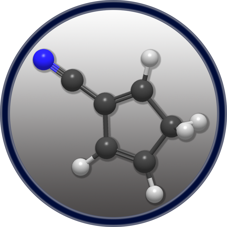 Structure of 2-cyano-cyclopentadiene